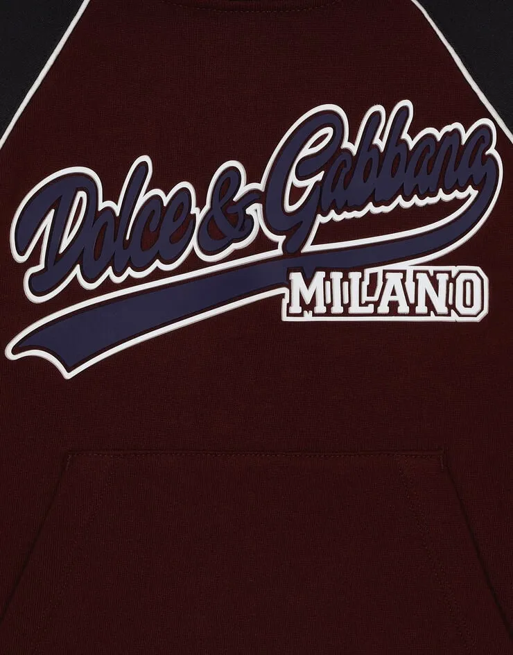 Logo Printed Jersey Hoodie