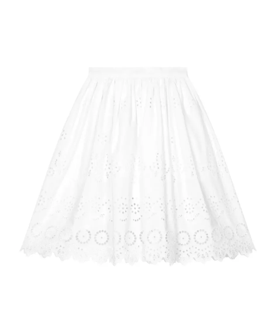 Broderie Anglaise Cotton Skirt