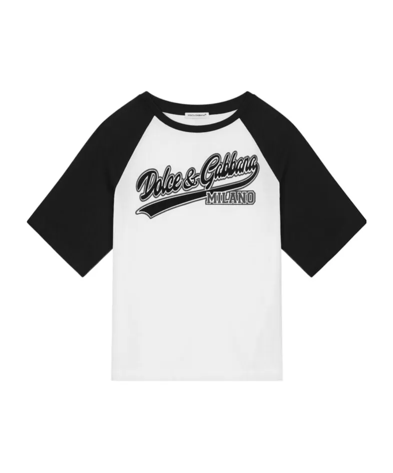 Logo Printed Crewneck Jersey T-Shirt