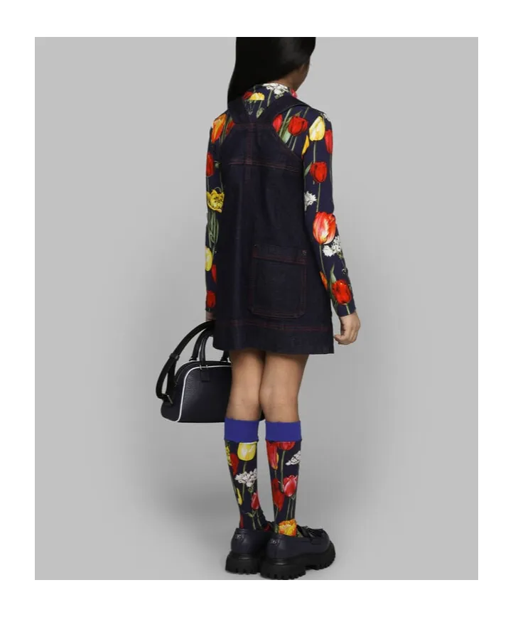 Logo-Plaque Dress