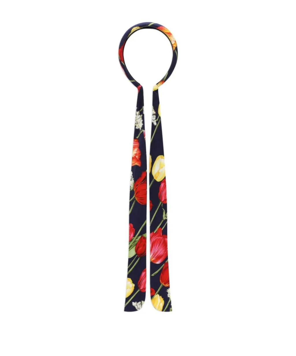 Viyella Bow-Detail Floral-Print Headband