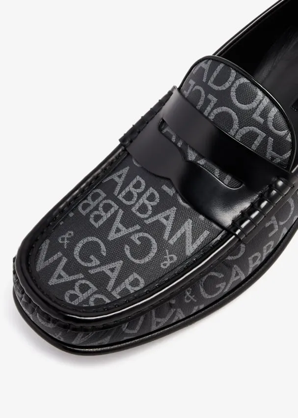 Logo Printed Loafers