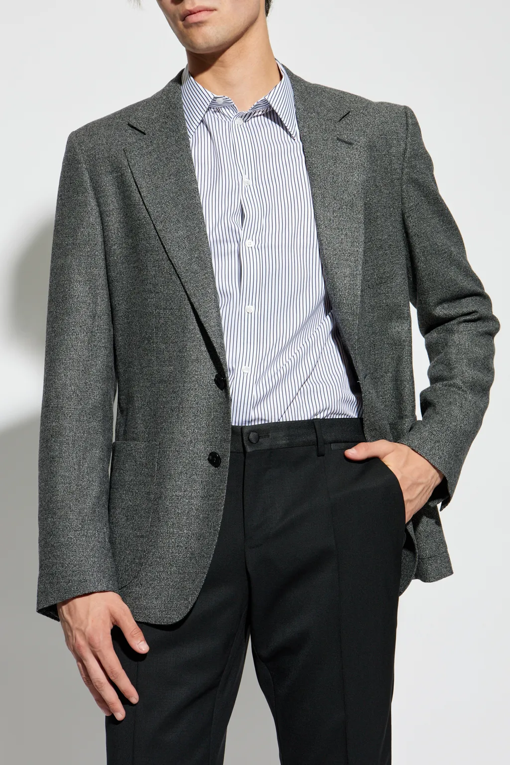 Single-Breasted Straight Leg Jacket