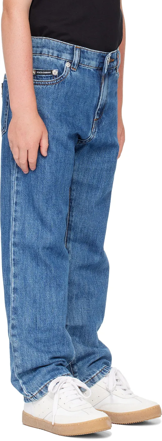 Straight Leg Denim Jeans