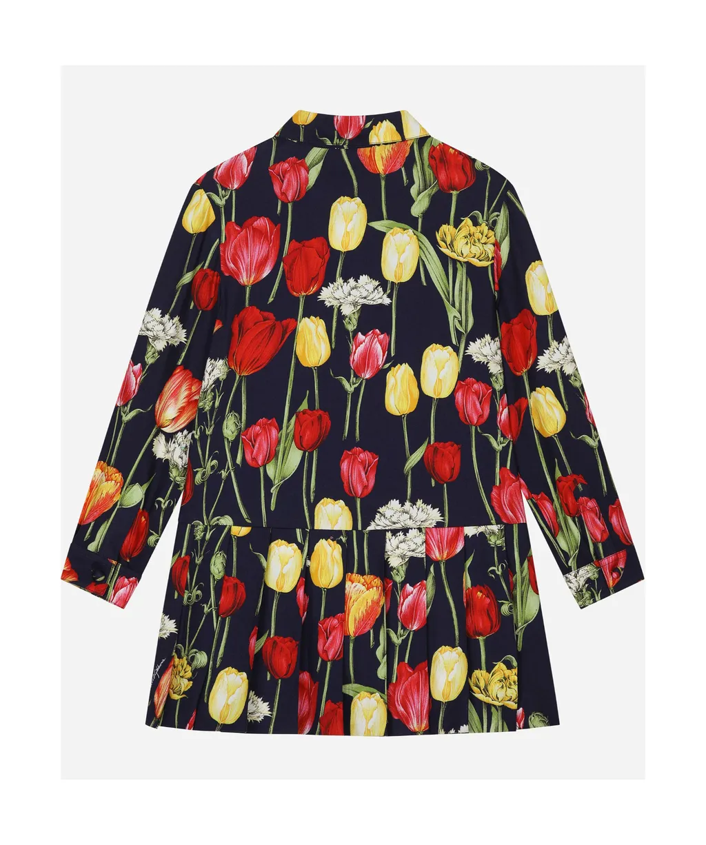 Tulip Printed Viyella Dress
