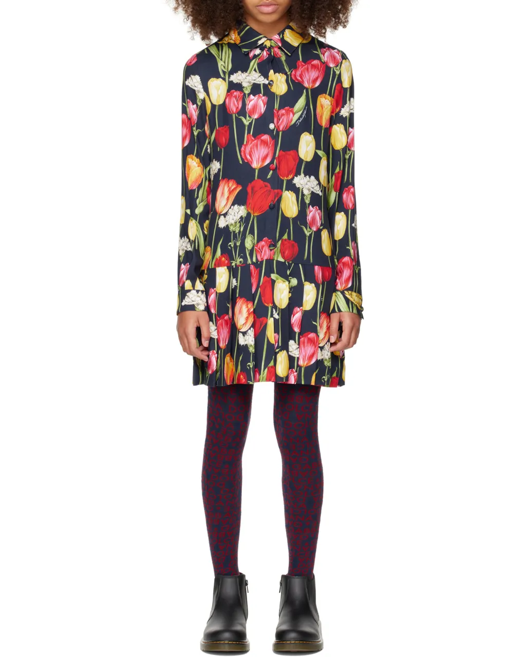 Tulip Printed Viyella Dress