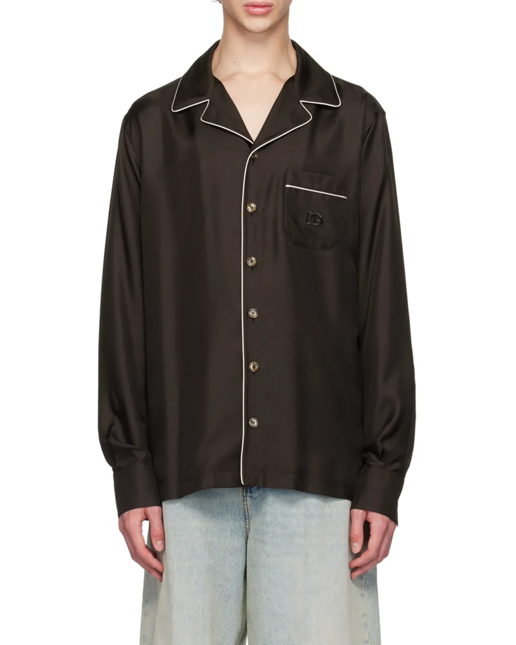 Dg Embroidered Twill Shirt