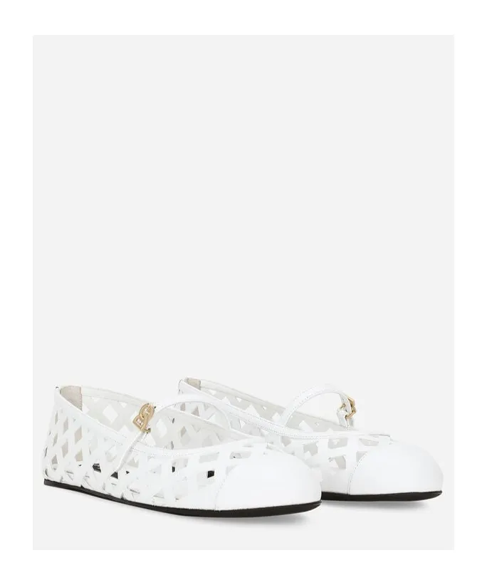 Openwork Ballet Flats