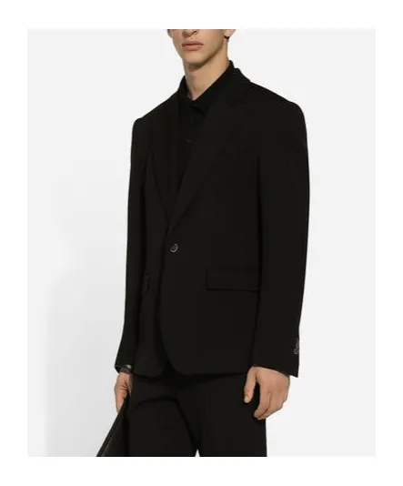 Peak Lapel Single-Breasted Jacket