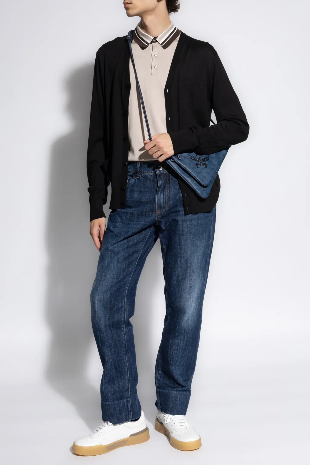 Logo Embroidered Cardigan
