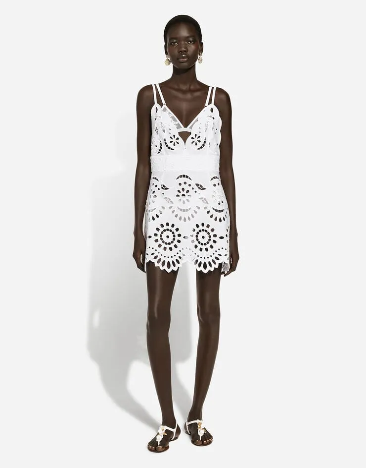 Cut-Out Detailed Mini Strap Dress