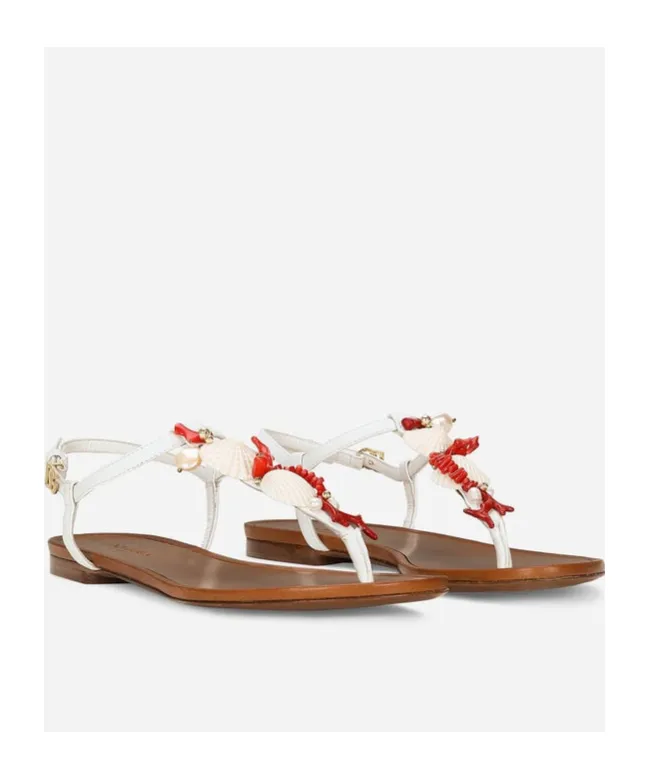 Embellished Thong Sandals