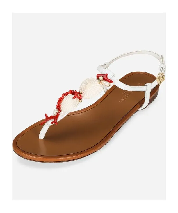 Embellished Thong Sandals