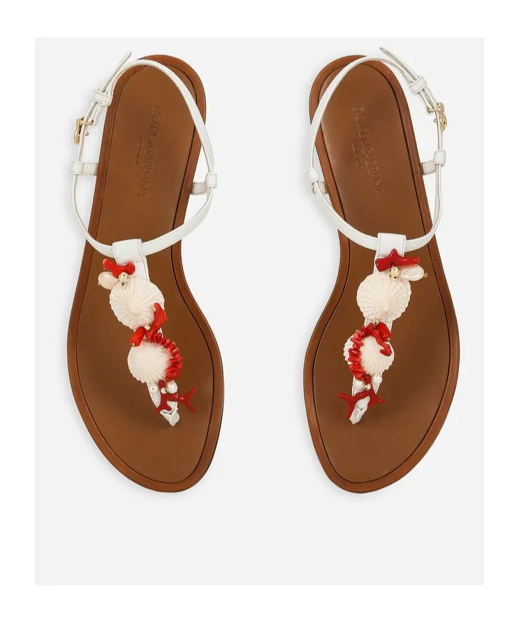 Embellished Thong Sandals