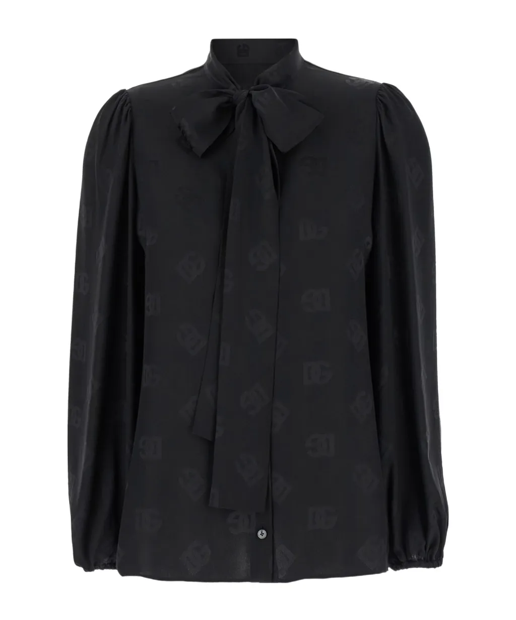 All-Over Dg Logo Detailed Blouse