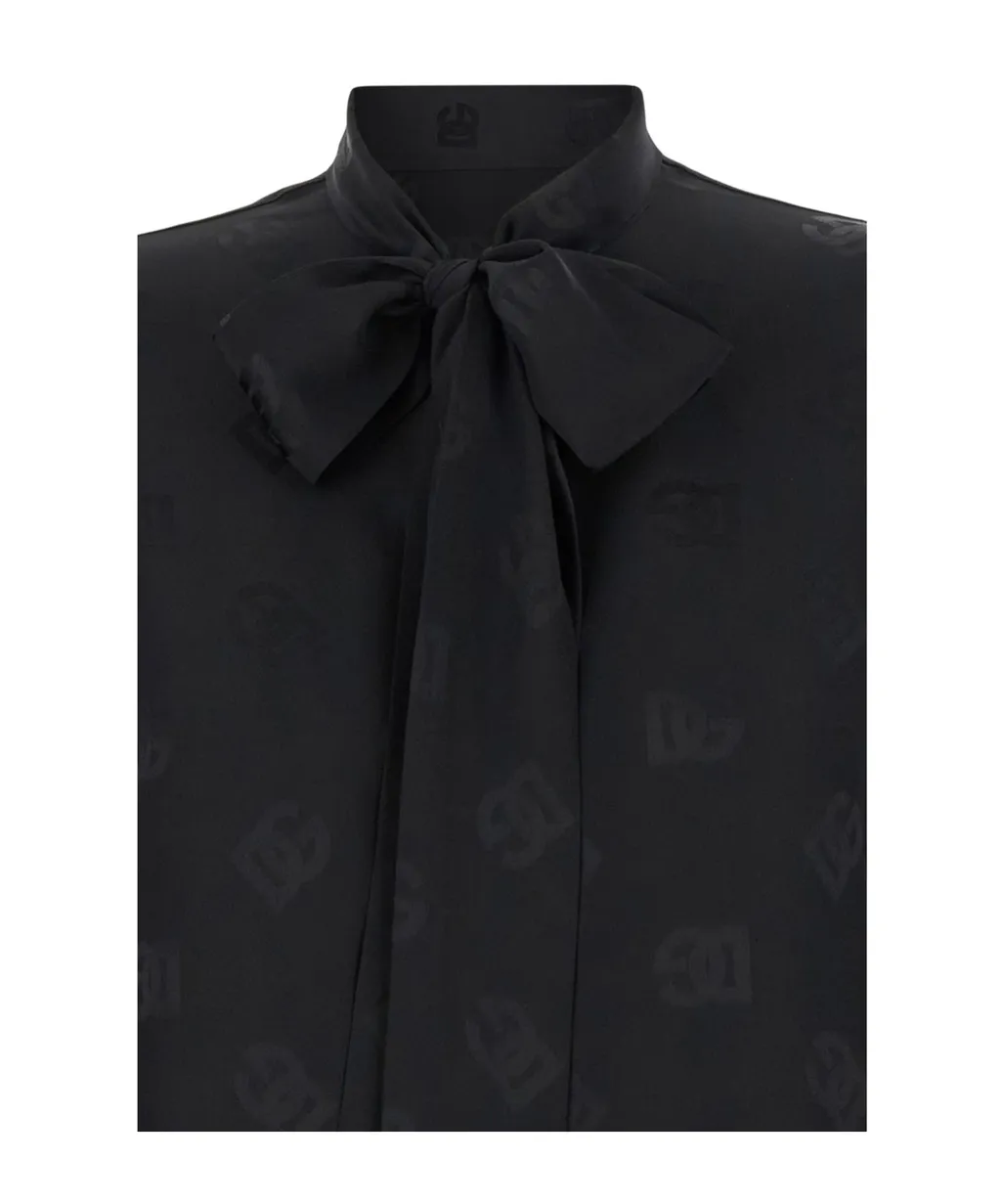 All-Over Dg Logo Detailed Blouse