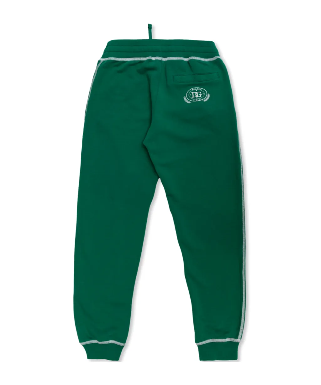 Logo Printed Drawstring Track Pants