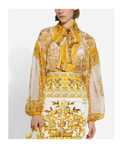 Majolica-Printed Top