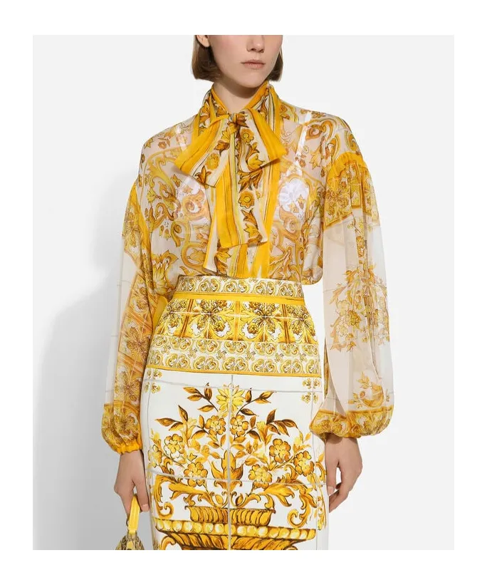 Majolica-Printed Top