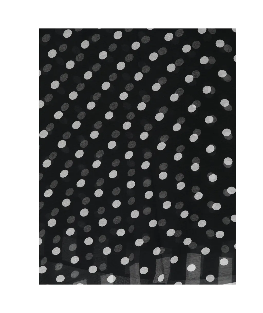 Polka-Dot Silk Scarf