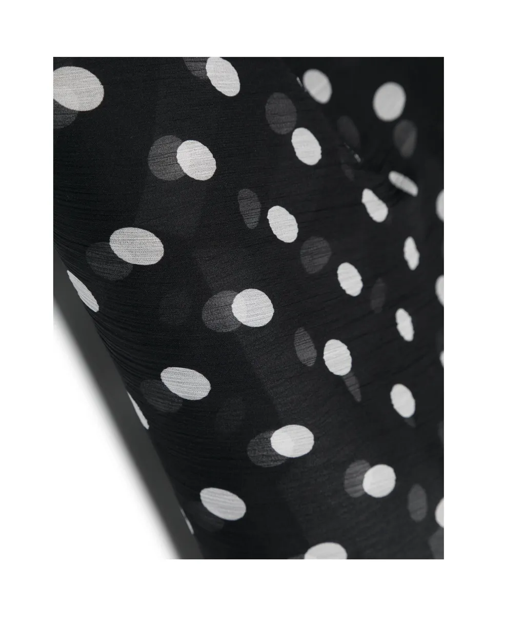 Polka-Dot Silk Scarf