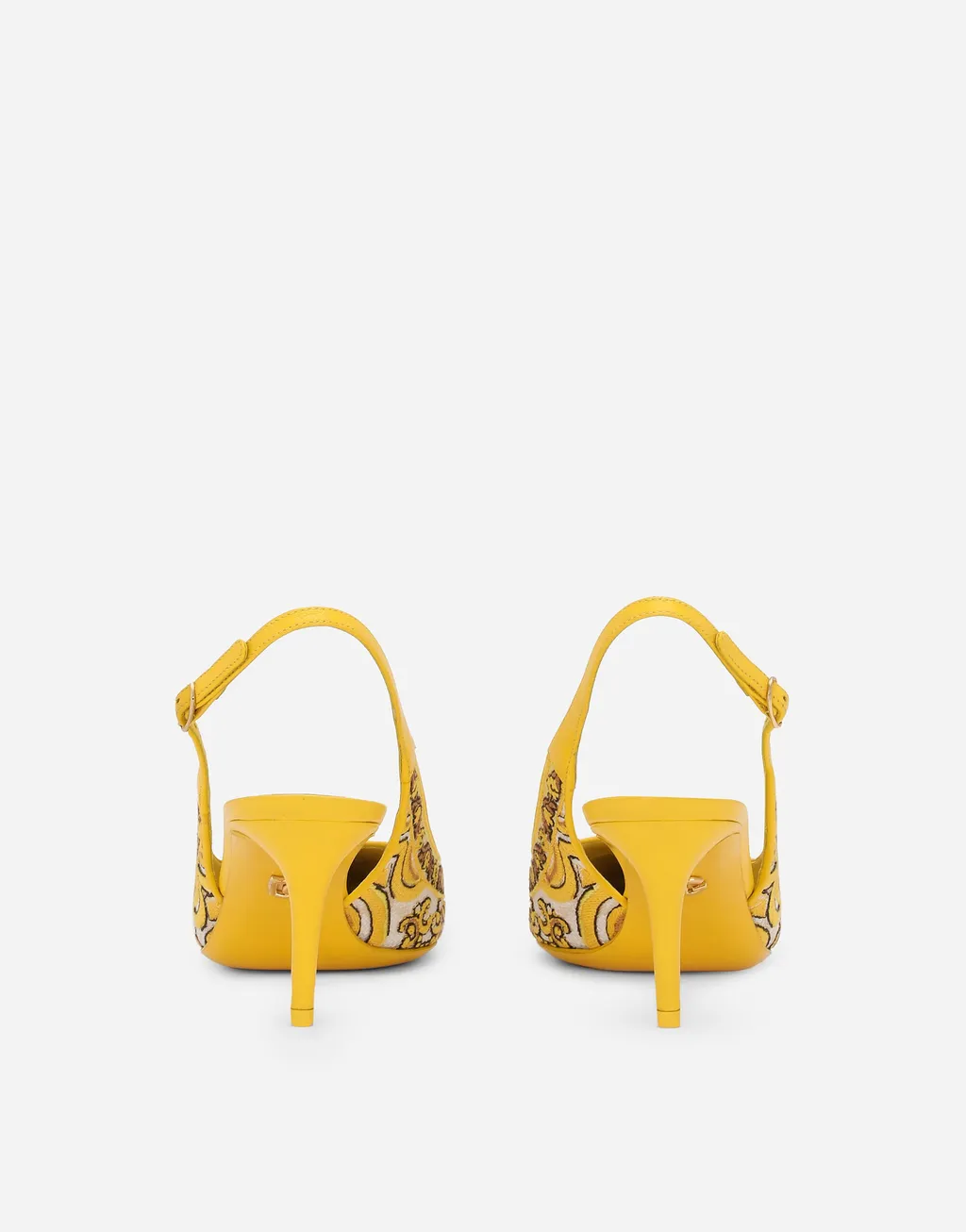 Majolica Embroidered Slingback Pumps