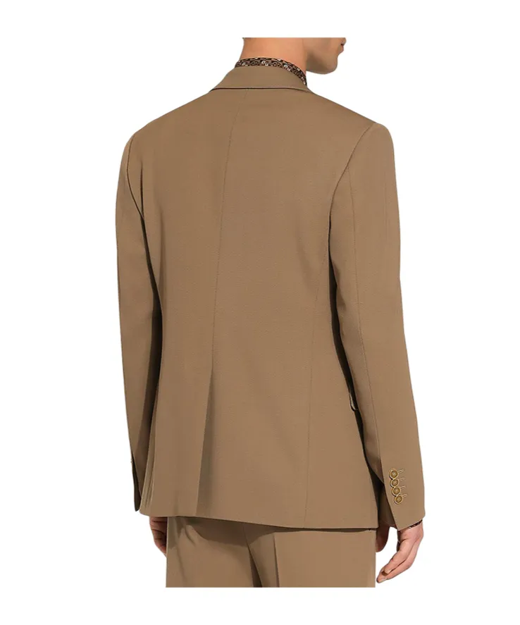 Double-Breasted Gabardine Jacket