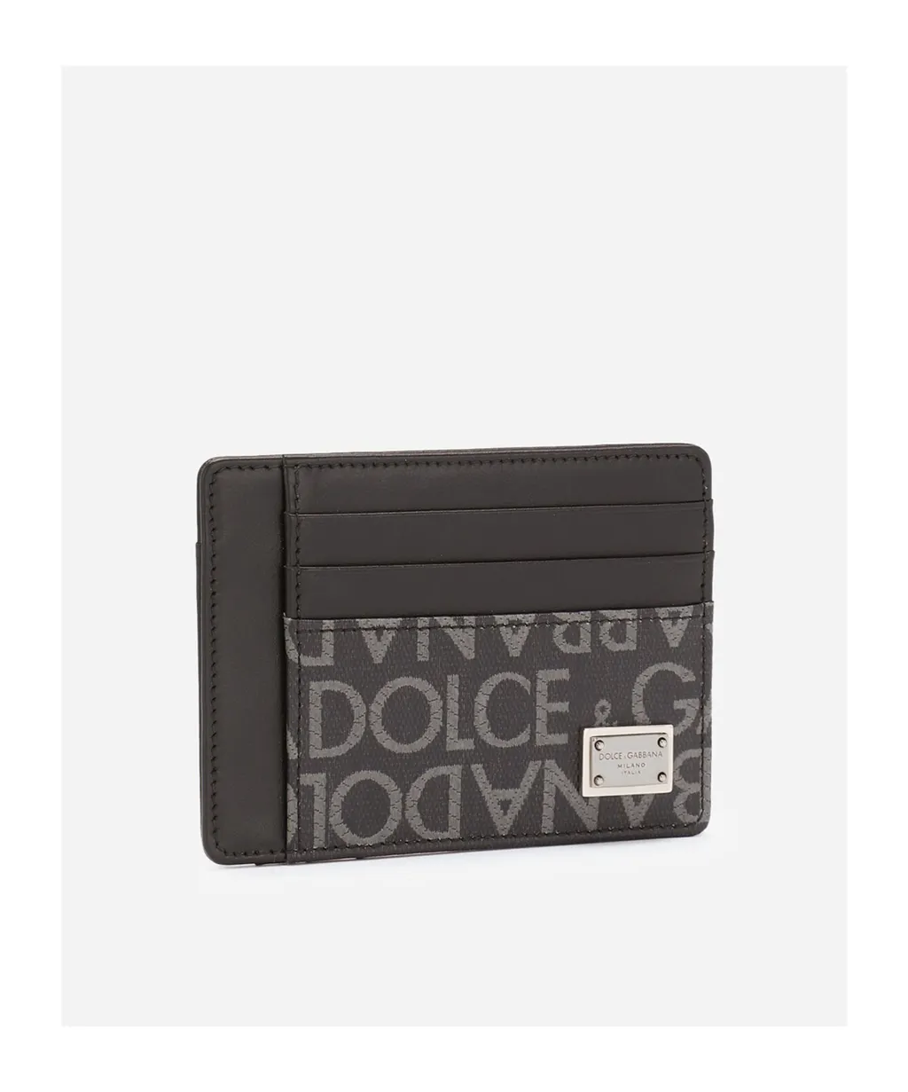 Coated Jacquard Card Holder