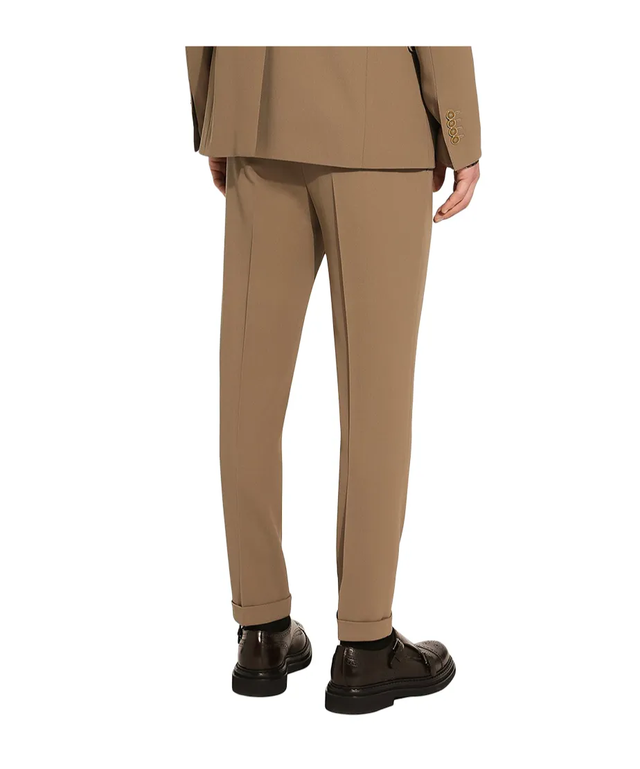 Pressed-Crease Tapered Trousers