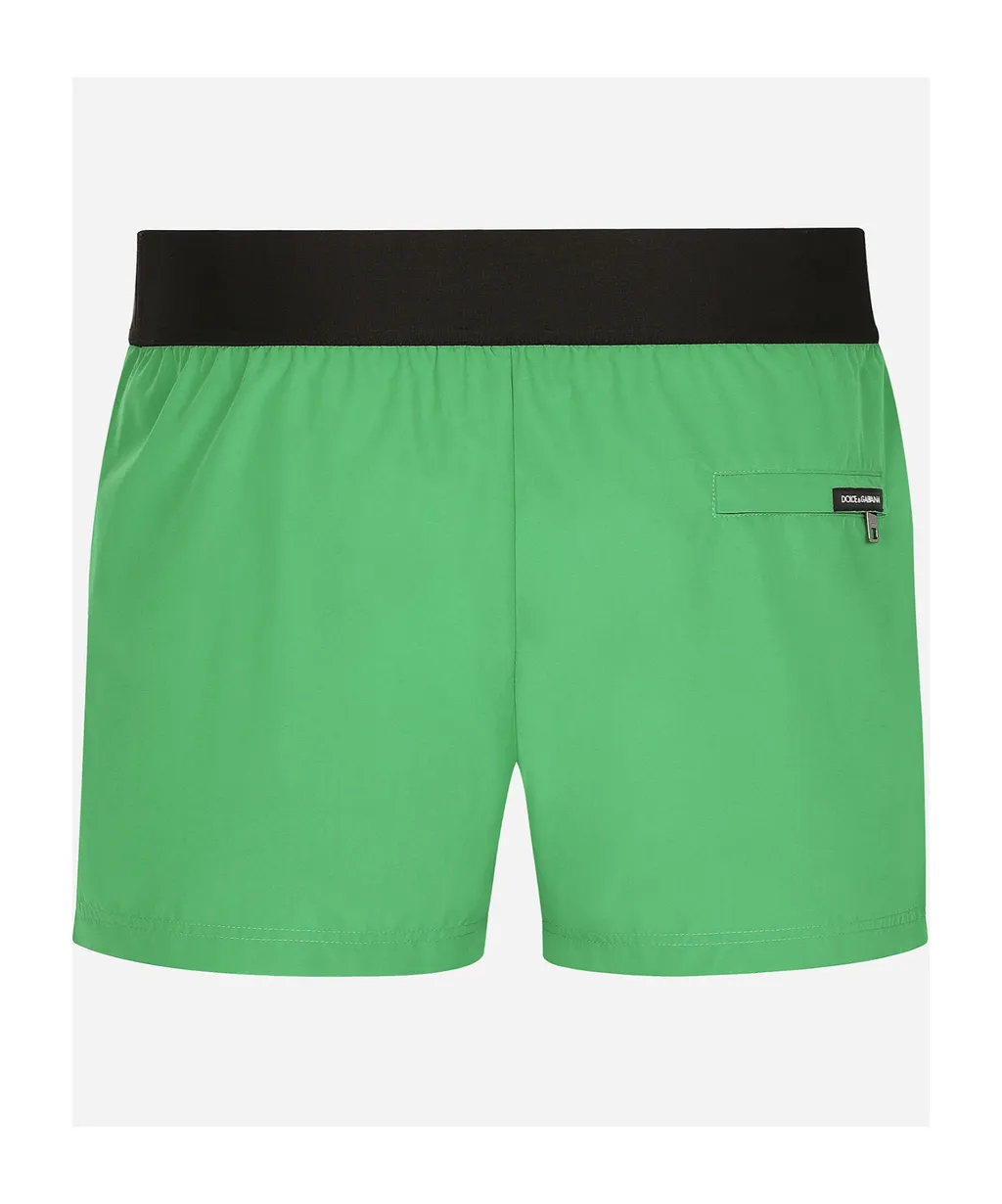 Logo-Waistband Swim Trunks
