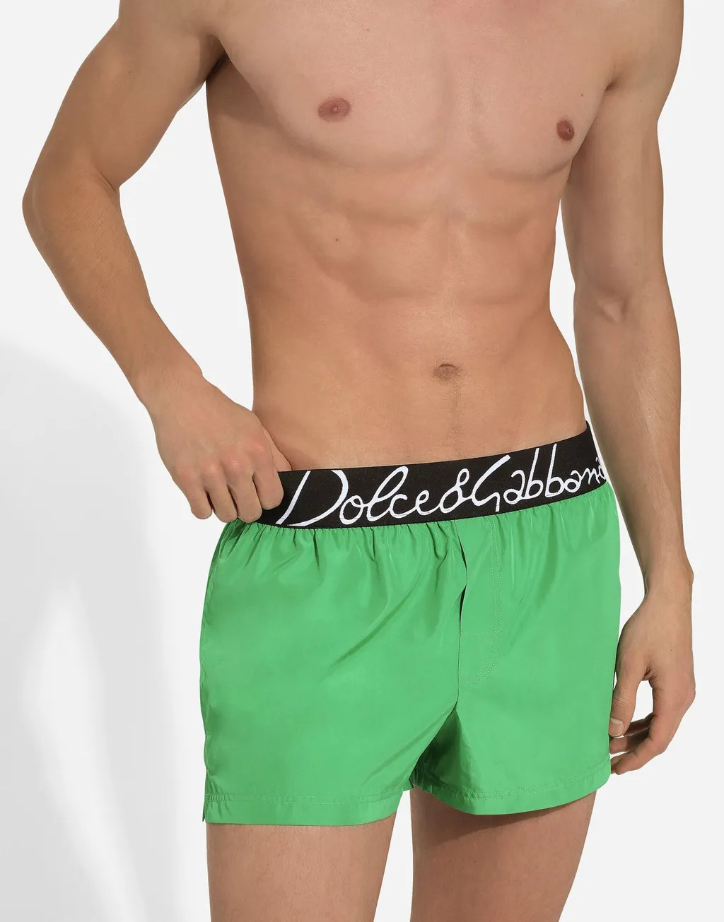 Logo-Waistband Swim Trunks