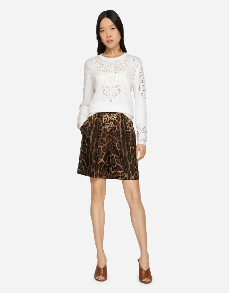 Leopard Print Shorts