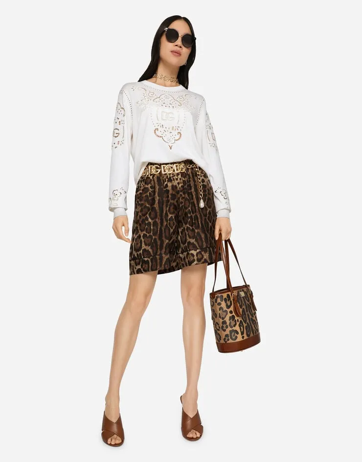 Leopard Print Shorts