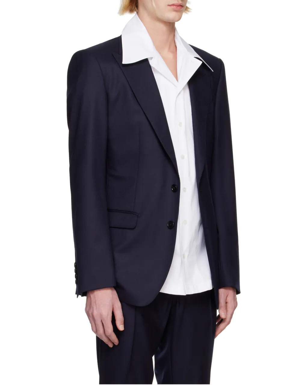 Single-Breasted Long-Sleeved Jacket
