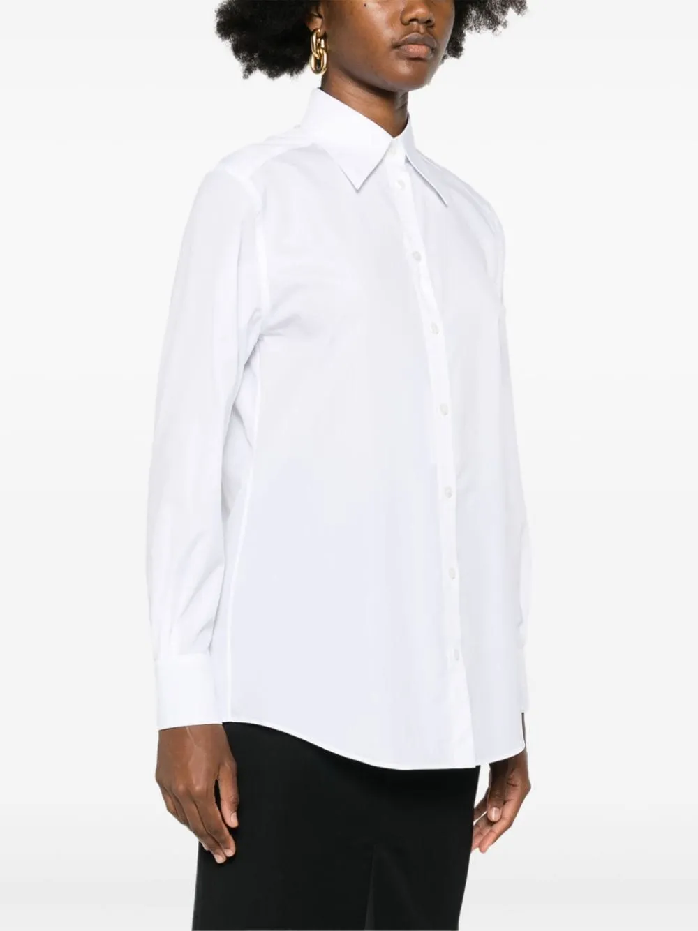 Buttoned Long-Sleeved Shirt