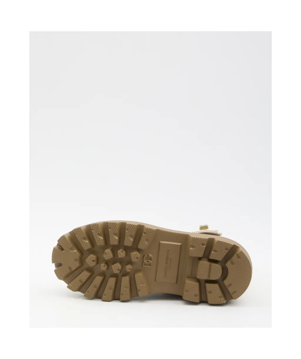 Dg Logo Plaque Ankle Boots
