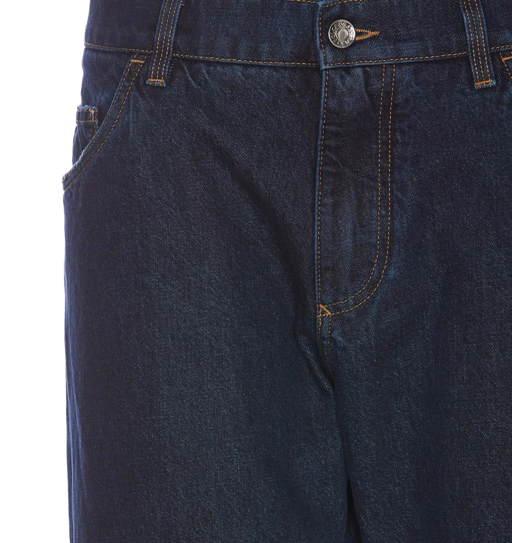 Logo Patch Straight-Leg Jeans
