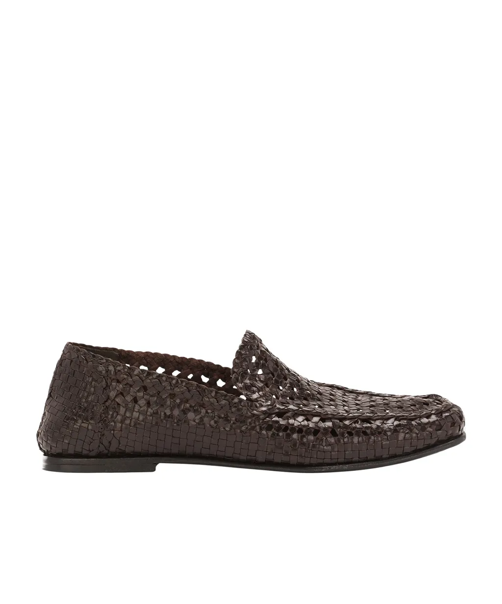 Hand-Woven Driver Loafers