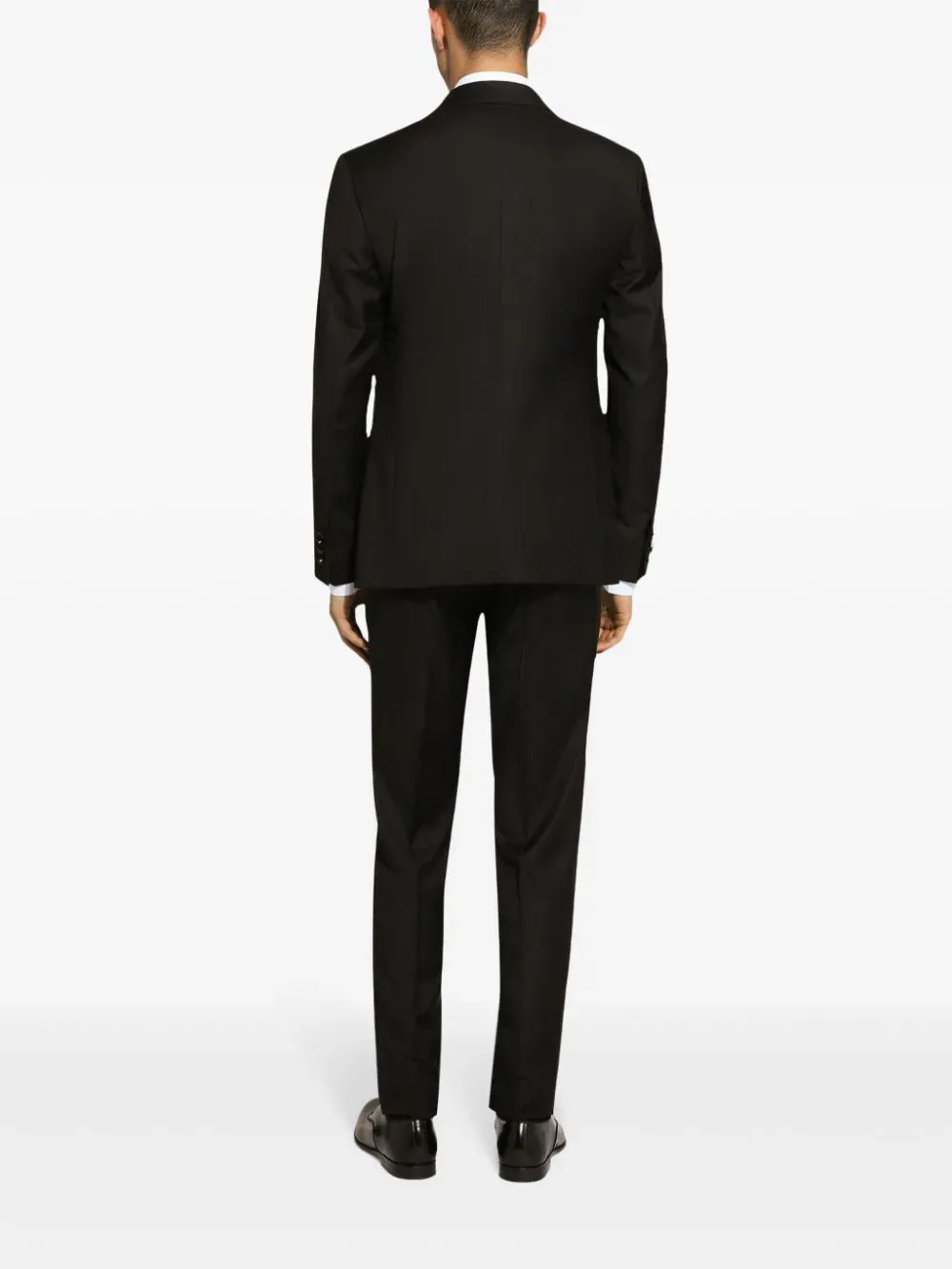 Single-Breasted Pleated Tailored Suit