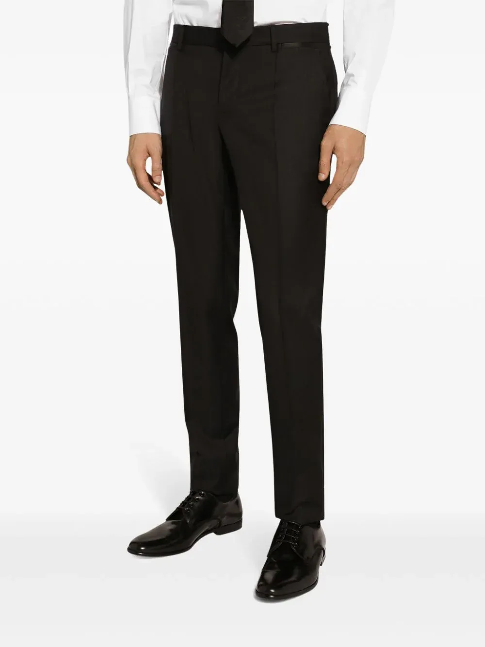 Single-Breasted Pleated Tailored Suit