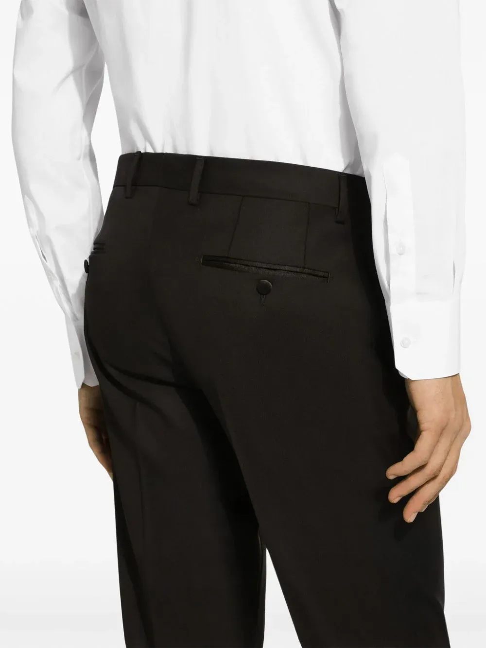 Single-Breasted Pleated Tailored Suit