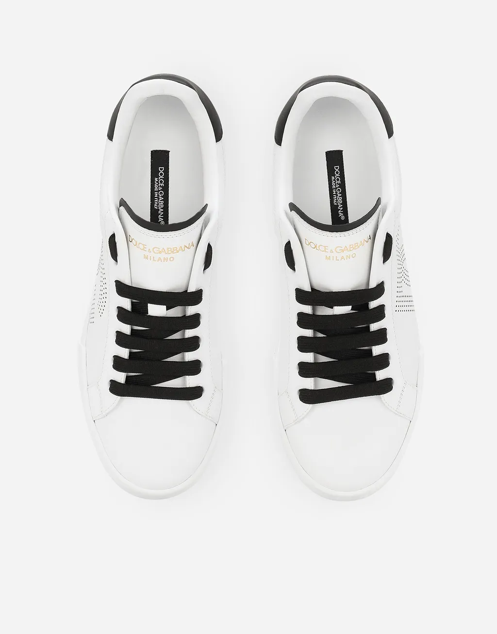 Portofino Dg Logo Perforated Sneakers