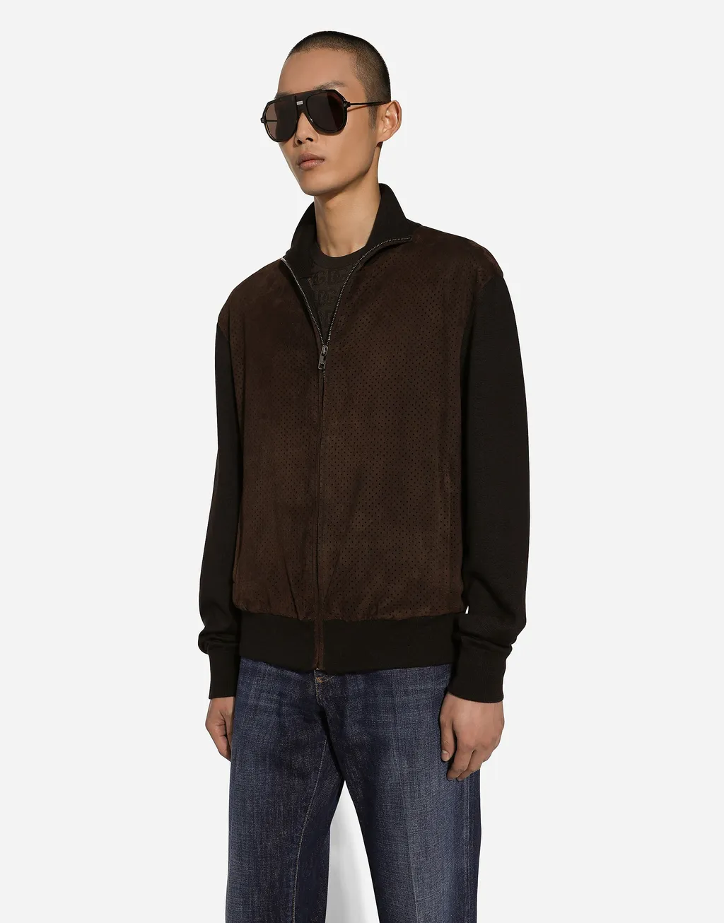 High Neck Zipped Jacket