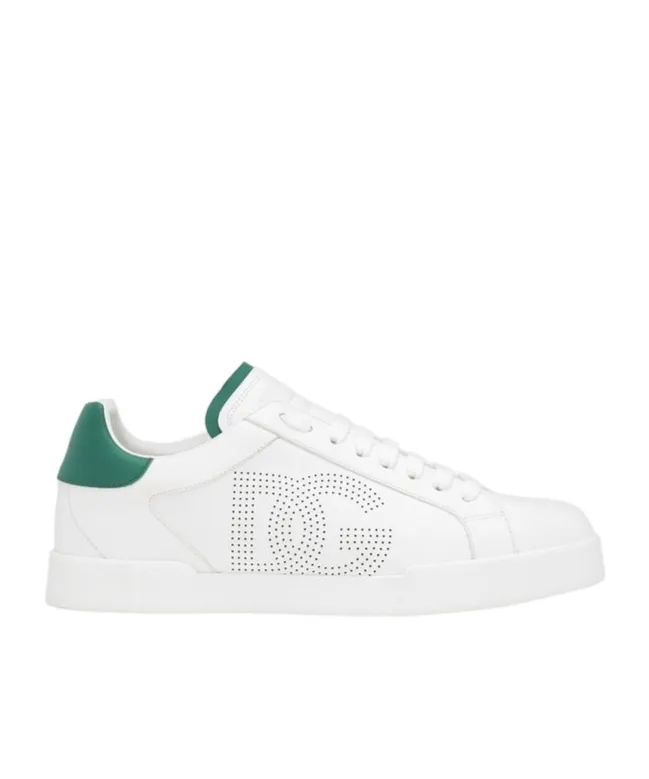 Portofino Dg Logo Perforated Sneakers