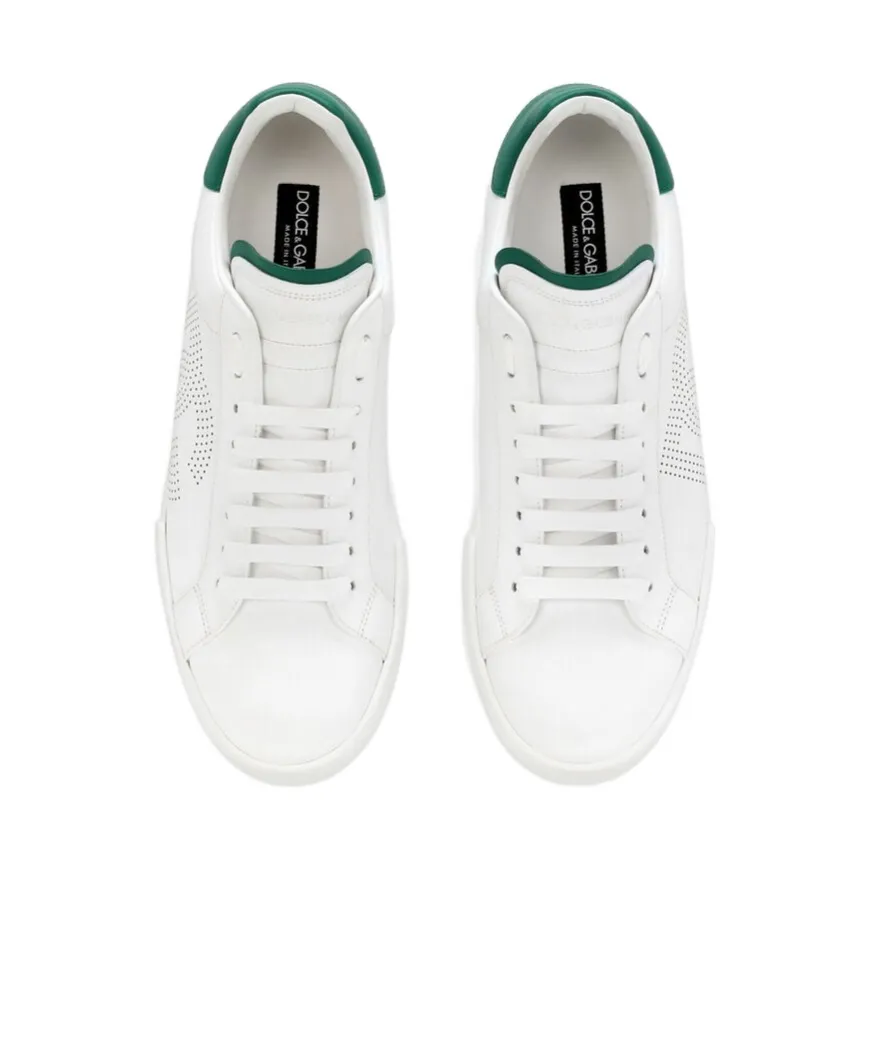 Portofino Dg Logo Perforated Sneakers