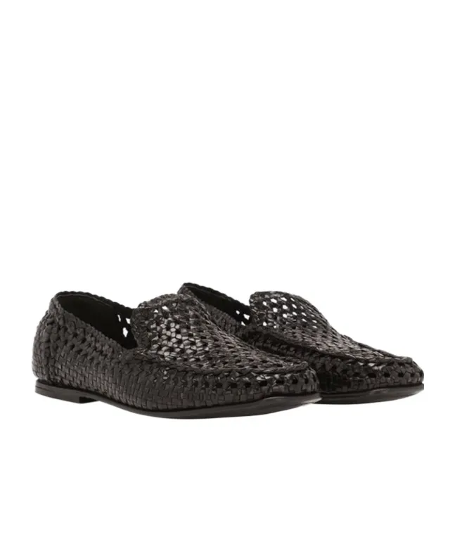 Hand-Woven Driver Loafers