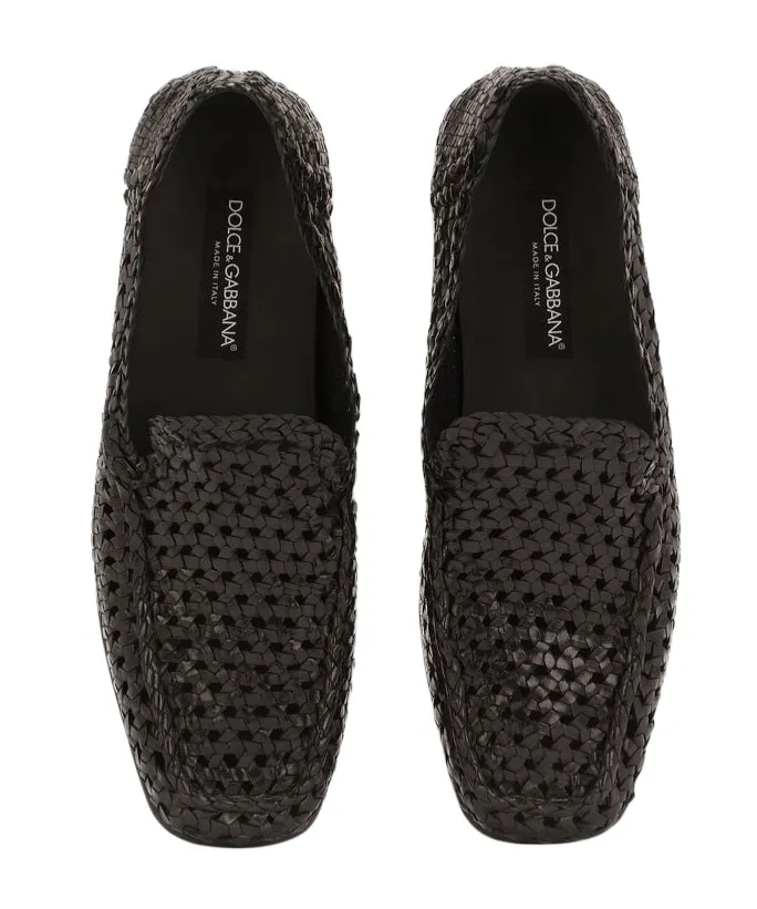 Hand-Woven Driver Loafers