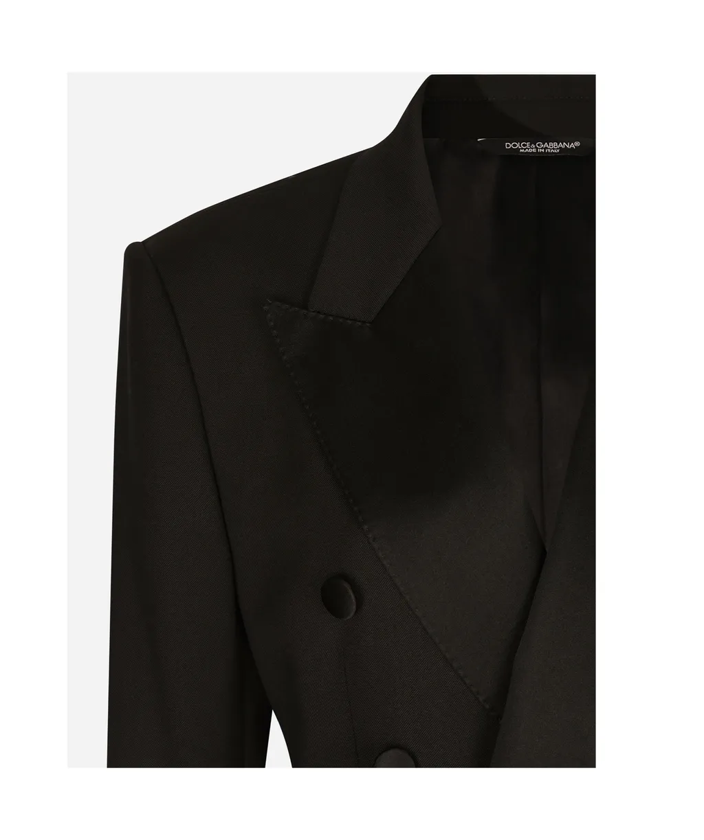 Double Breasted Cropped Jacket