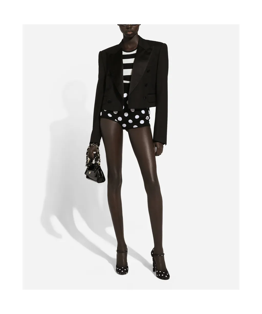 Double Breasted Cropped Jacket