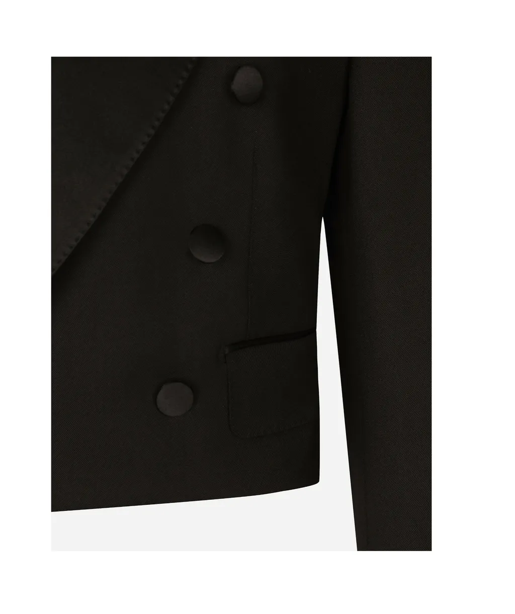 Double Breasted Cropped Jacket